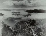 Frank Hurley, - Biplane Over Megalong Valley