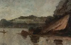 Lloyd Rees, Woodford Bay, Lane Cove, 1941, Oil on Canvas on Board