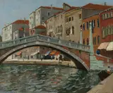 Will Ashton, Ponte di Rialto - Rialto Bridge, Venice, Oil on Canvas on Board