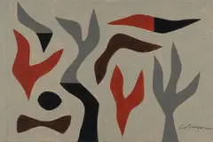 Untitled by John Coburn, Acrylic on Paper, sold Aug 2022