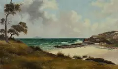 Bronte Beach and Baths by Percy Rudolph Campbell, 1907, Oil on Canvas, sold Aug 2022