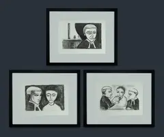 (3) by Robert Dickerson, Lithograph (3) 19/30, sold Aug 2022