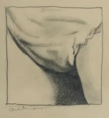 Cropped Crotch by Gunter Christmann, Pencil, sold Aug 2022