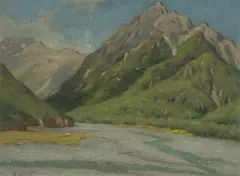 Charles Wheeler, River Valley, Oil on Canvas on Board