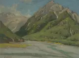 Charles Wheeler, River Valley, Oil on Canvas on Board