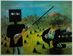 Stringy Bark Creek by Sidney Nolan, 1972, S/Print A/P, sold Aug 2022