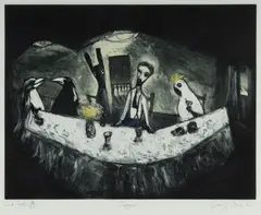 Garry Shead, Supper, Colour Aquatint 2nd State 23/25