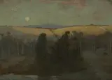 Albert Henry Fullwood, Moonrise at Heidelberg, Vic