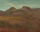 David Naseby, Two Hills - Bungles, 1999, Oil on Linen