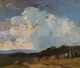 W Rubery Bennett, Landscape, 1960s, Oil on Board