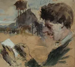 Frank Mahony, [Sketching] Richmond, NSW, 1892