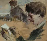 Frank Mahony, [Sketching] Richmond, NSW, 1892