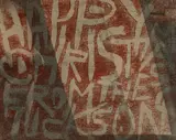 Tony Tuckson, Christmas Card, c.1960, Screenprint on Newspaper