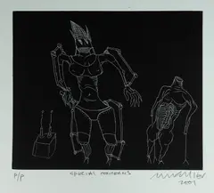Adam Cullen, Special Concerns, 2001, Etching P/P