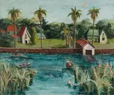 Elaine Haxton, Untitled, 1952, Oil on Paper on Board