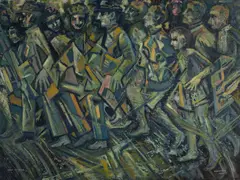 Arthur George Dallimore, Night Crossing, 1974, Oil on Board