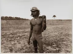 David Gulpilil by Jon Lewis, 1992, Vintage Silver Gelatin Photograph, sold Aug 2022
