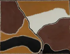 Freddie Timms, Winnapah Springs, 1994, Natural Pigments & Binder on Linen