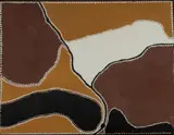 Freddie Timms, Winnapah Springs, 1994, Natural Pigments & Binder on Linen