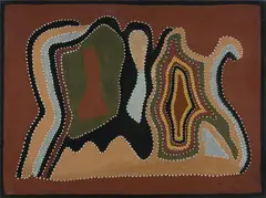 Madigan Thomas, Jallangngenung, 2000, Natural Ochres on Canvas
