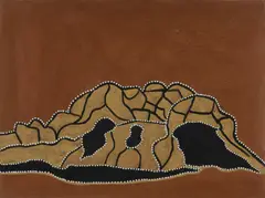 Mabel Juli, Gimmenbynn Cave, 2001, Natural Ochres on Canvas