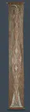 Timothy Wulanjbirr, Palm Tree, 2002, Ochre Pigments on Stringybark