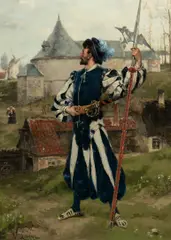 Victor Lagye, Don Quixote, Oil on Panel