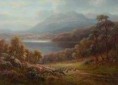 Loch Achray and Ben Venue by Everett Watson Mellor, Oil on Panel, sold Aug 2022