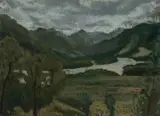 Desiderius Orban, River Landscape