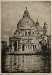 Mortimer Menpes, Santa Maria della Salute, Venice, Etching