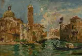 Julien Gustave Gagliardini, Venice, Oil on Panel