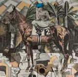 Fernando Bellver, Crónica de Una Carrera (Chronicle of a Career): Braque, Picasso, Gris, c.1984, Colour Etching with Collage 5/10 P/A