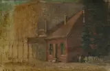 Donald G C Commons, Old Cottage, The Rocks, 1901, Mixed Media on Paper on Board
