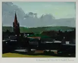 Robert Barnes, Kirkudbright [Scotland], 1992, Oil on Paper
