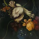 Adriane Strampp, Untitled (Butterfly & Blossoms), 2001, Oil on Canvas