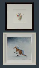 Gordon Fitchett, (2), Also, unsigned Australian School w/clr & gouache study of a marsupial (30x31cm)