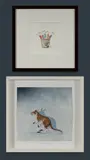 Gordon Fitchett, (2), Also, unsigned Australian School w/clr & gouache study of a marsupial (30x31cm)