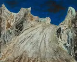 Max Feuerring, Untitled Landscape, Oil & Mixed Media on Board