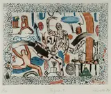 Graham Fransella, Figure I, 1984, Colour Etching 3/10