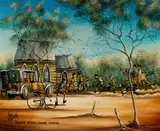 Max Mannix, Sunday School - Sunday Morning, Oil on Board