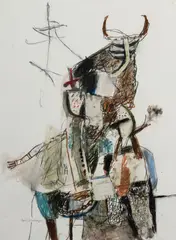 Penance by Ann Thomson, 1987, Pastel & Oil Stock on Paper, offered Jul 2022