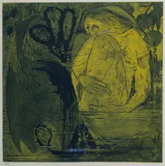 Clifton Pugh, Leda & the Swan, Aquatint 6/18