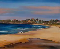 Jane Bennett, Curl Curl, Oil on Paper