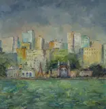 Doreen Gadsby, North Sydney Skyline, 2003, Oil on Canvas