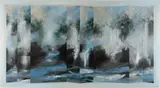 David Voigt, Double Quartet for Spring Water, 1986, Acrylic on Canvas