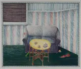 Helen Eager, Tea, 1982, Colour Lithograph with Collage 5/20