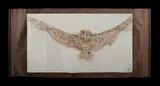 Rodney Pople, Owl in Flight, circa 1994, Mixed Media on Paper on Scroll