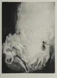 Virginity by Norman Lindsay, Facsimile Etching 201/550, sold Jul 2022