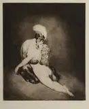 Desire by Norman Lindsay, Facsimile Etching 108/550, sold Jul 2022