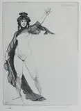Rose Lindsay Bookplate - Lysistrata by Norman Lindsay, Facsimile Etching 336/550, sold Jul 2022